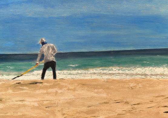 Beach sweeper harbour island